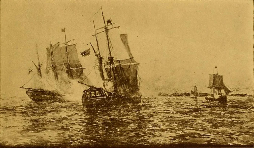 An illustration from The Marine room of the Peabody Museum of Salem, 1921, leaf 118
