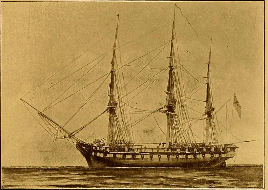 An illustration from The Marine room of the Peabody Museum of Salem, 1921, leaf 130