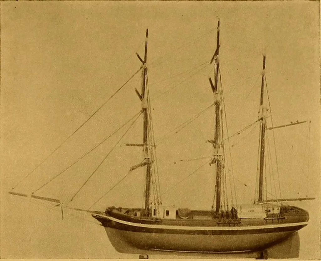 An illustration from The Marine room of the Peabody Museum of Salem, 1921, leaf 154