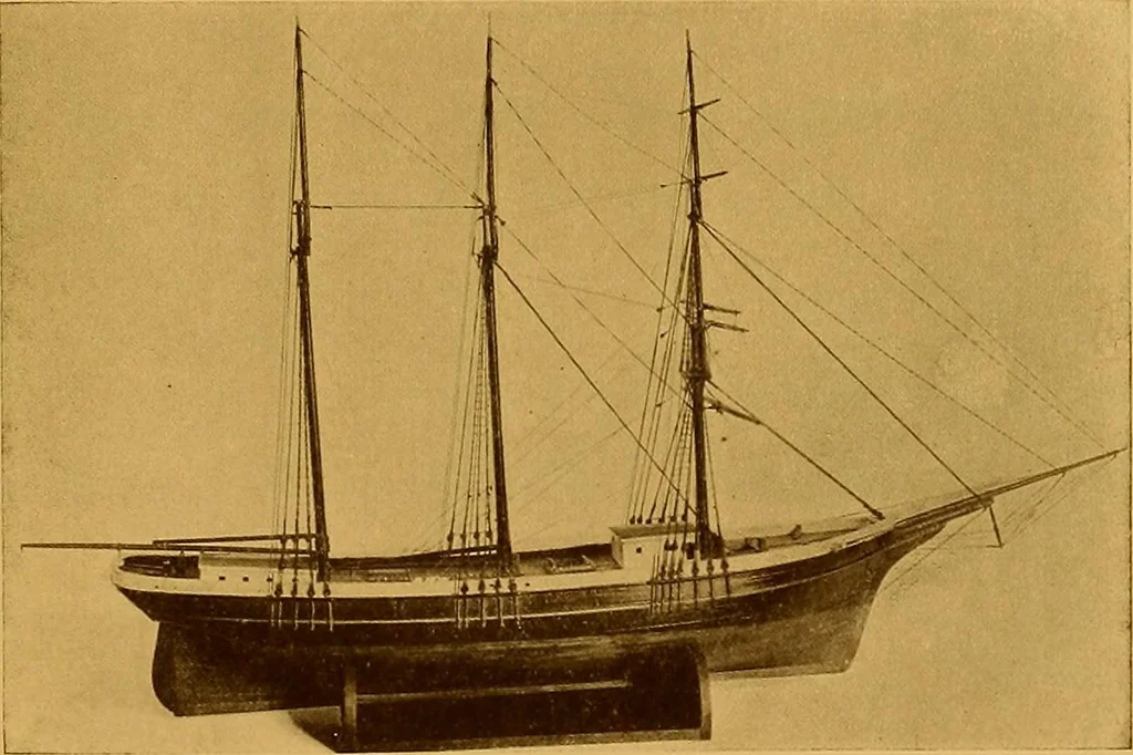 An illustration from The Marine room of the Peabody Museum of Salem, 1921, leaf 154