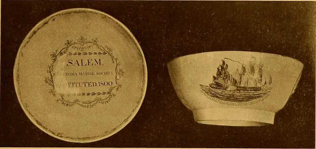 An illustration from The Marine room of the Peabody Museum of Salem, 1921, leaf 286