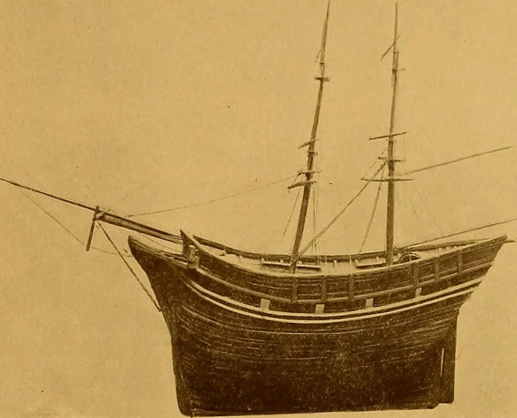 An illustration from The Marine room of the Peabody Museum of Salem, 1921, leaf 302