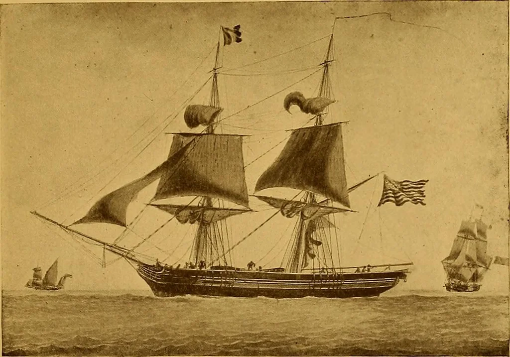An illustration from The Marine room of the Peabody Museum of Salem, 1921, leaf 42