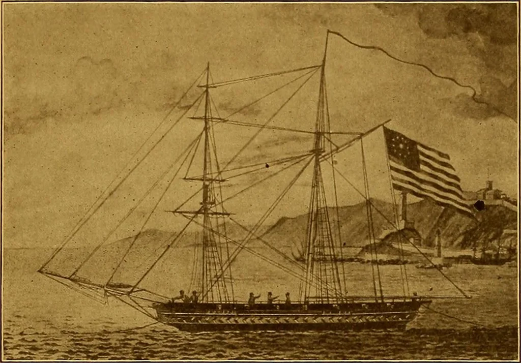 An illustration from The Marine room of the Peabody Museum of Salem, 1921, leaf 46