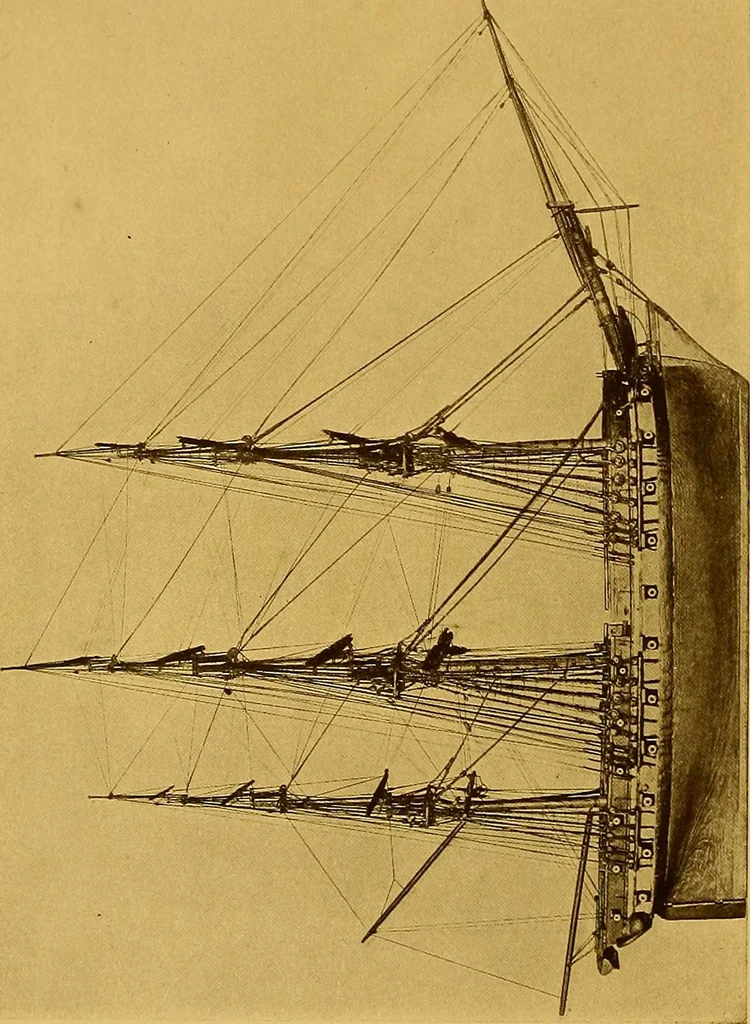 An illustration from The Marine room of the Peabody Museum of Salem, 1921, leaf 5