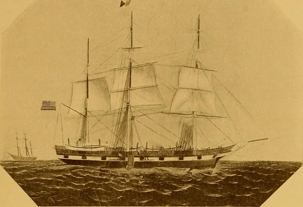 An illustration from The Marine room of the Peabody Museum of Salem, 1921, leaf 50