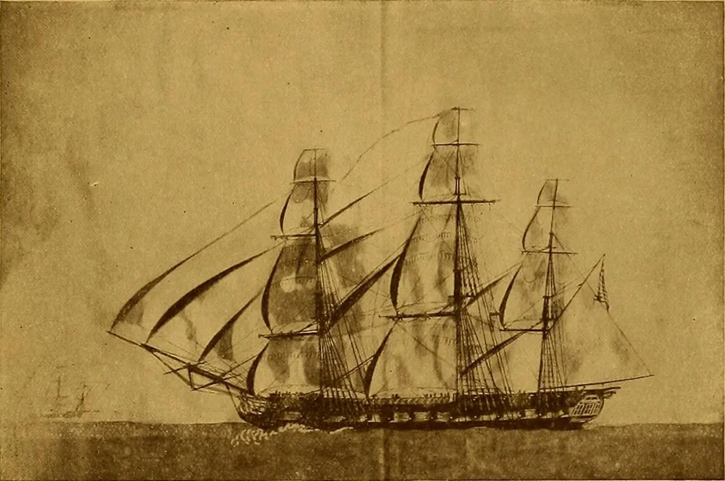 An illustration from The Marine room of the Peabody Museum of Salem, 1921, leaf 50