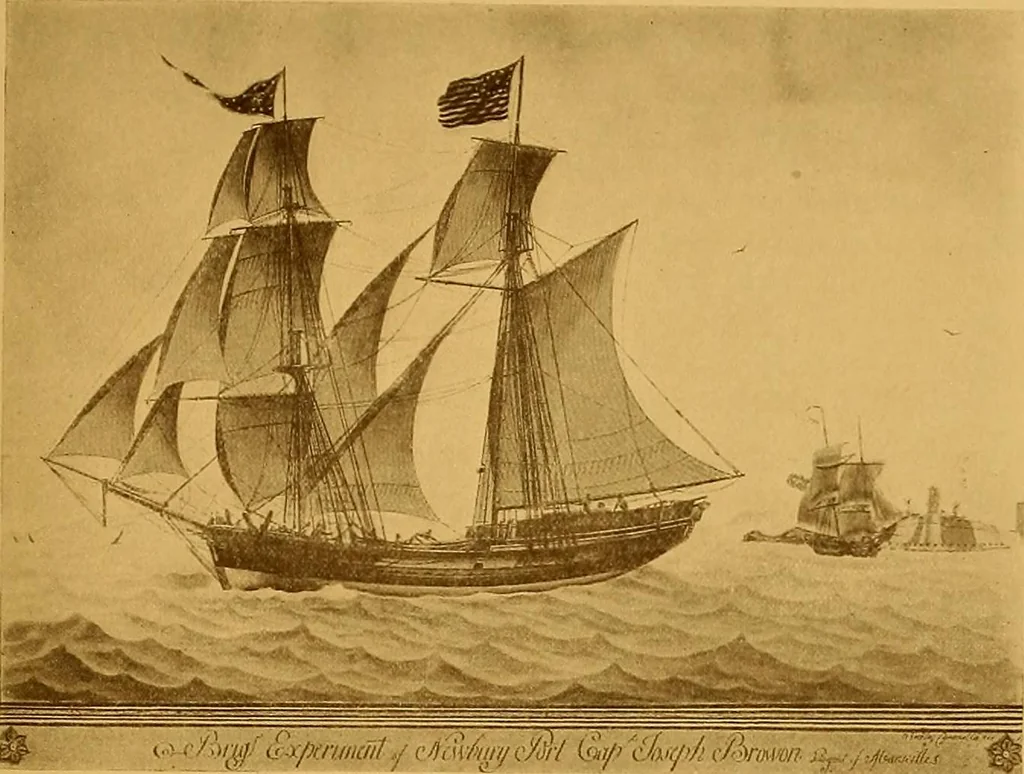 An illustration from The Marine room of the Peabody Museum of Salem, 1921, leaf 56