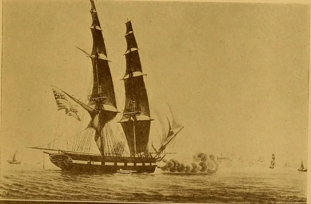 An illustration from The Marine room of the Peabody Museum of Salem, 1921, leaf 62