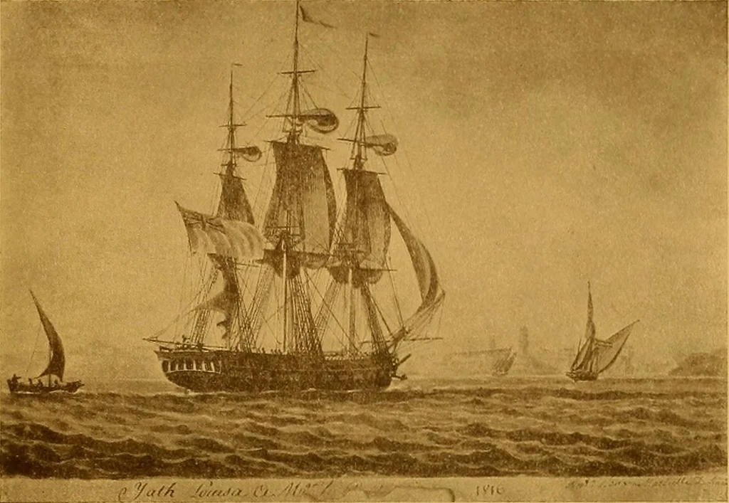 An illustration from The Marine room of the Peabody Museum of Salem, 1921, leaf 70