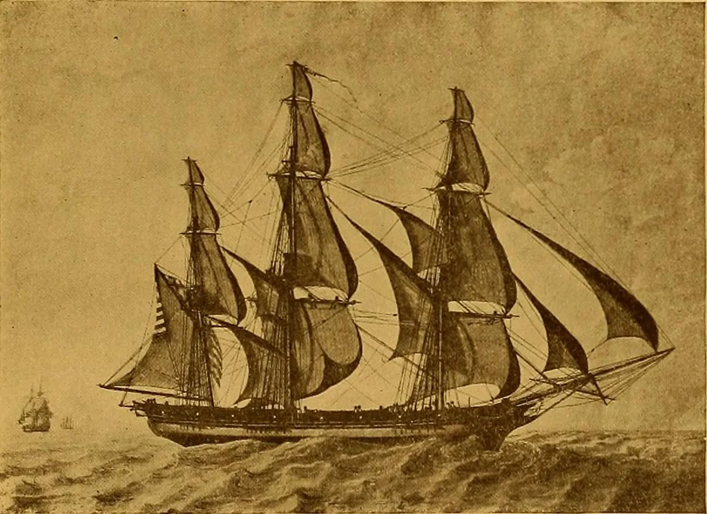 An illustration from The Marine room of the Peabody Museum of Salem, 1921, leaf 70