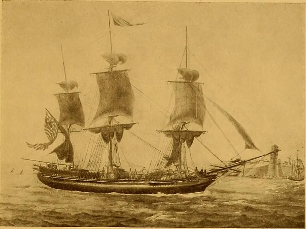 An illustration from The Marine room of the Peabody Museum of Salem, 1921, leaf 78