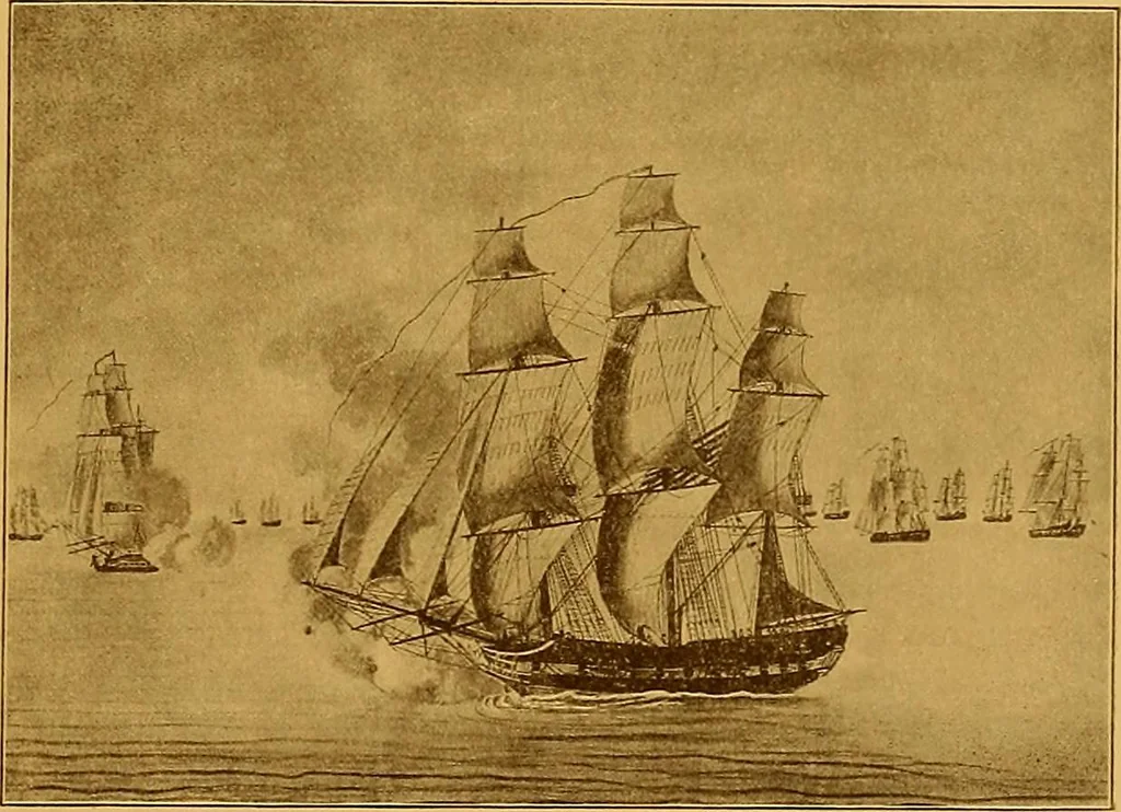An illustration from The Marine room of the Peabody Museum of Salem, 1921, leaf 78