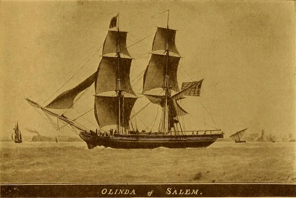 An illustration from The Marine room of the Peabody Museum of Salem, 1921, leaf 86