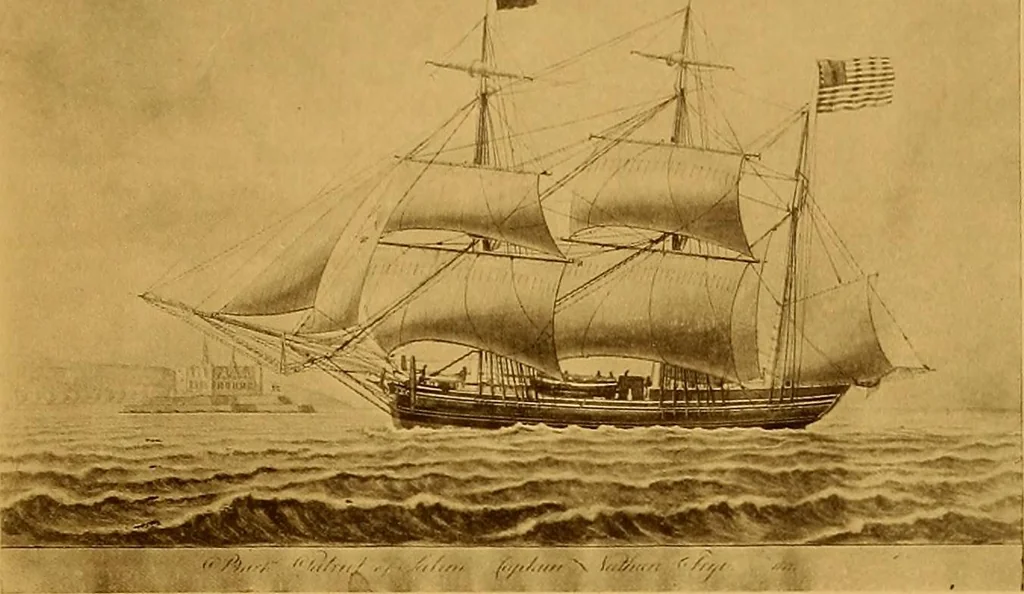 An illustration from The Marine room of the Peabody Museum of Salem, 1921, leaf 90