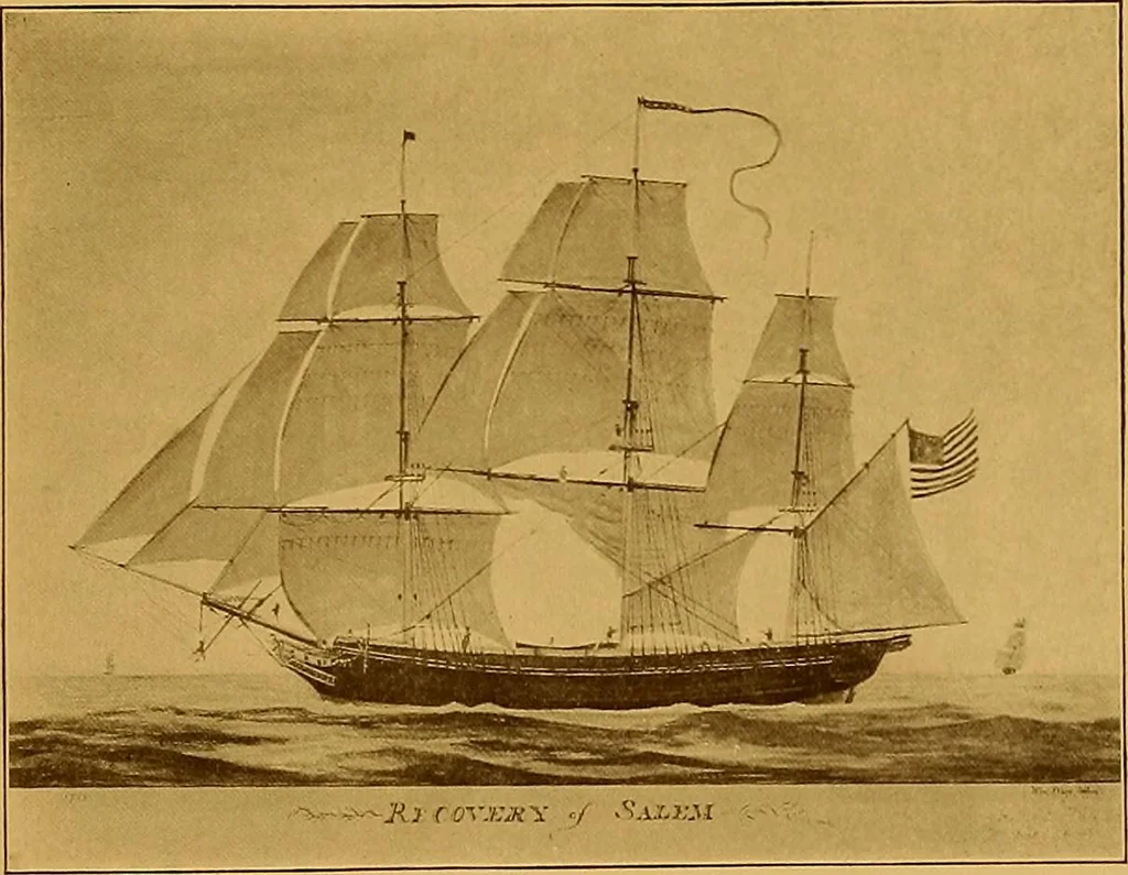 An illustration from The Marine room of the Peabody Museum of Salem, 1921, leaf 90