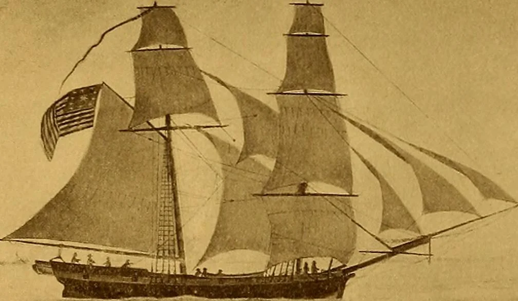 An illustration from The Marine room of the Peabody Museum of Salem, 1921, leaf 98