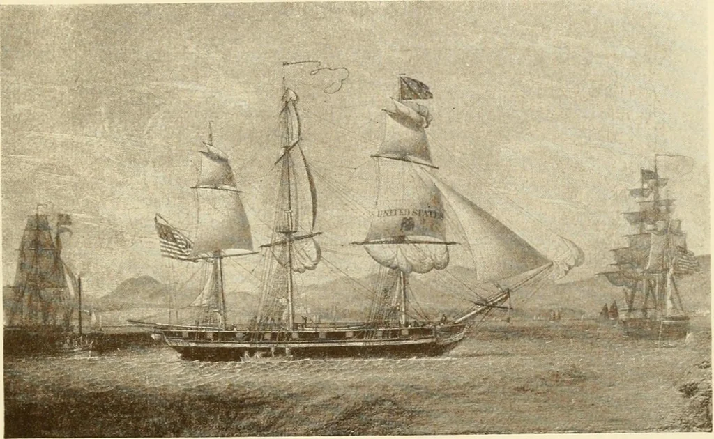 An illustration from The Marine room of the Peabody Museum of Salem, 1921, leaf 102