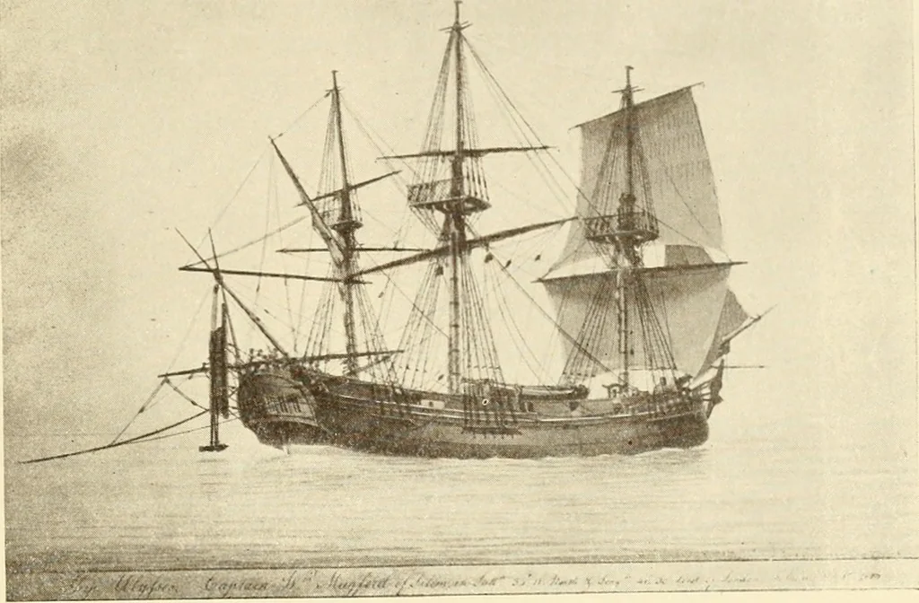 An illustration from The Marine room of the Peabody Museum of Salem, 1921, leaf 106