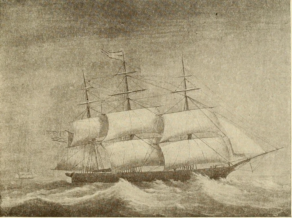An illustration from The Marine room of the Peabody Museum of Salem, 1921, leaf 110