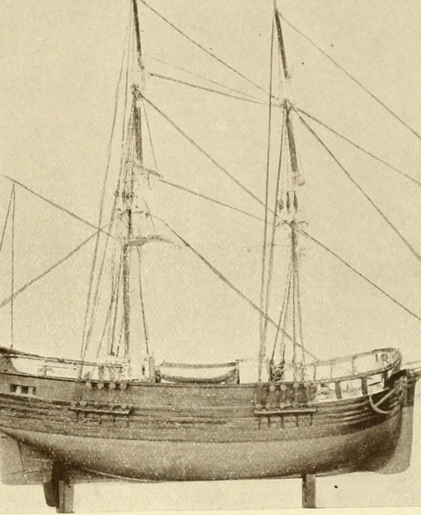 An illustration from The Marine room of the Peabody Museum of Salem, 1921, leaf 150