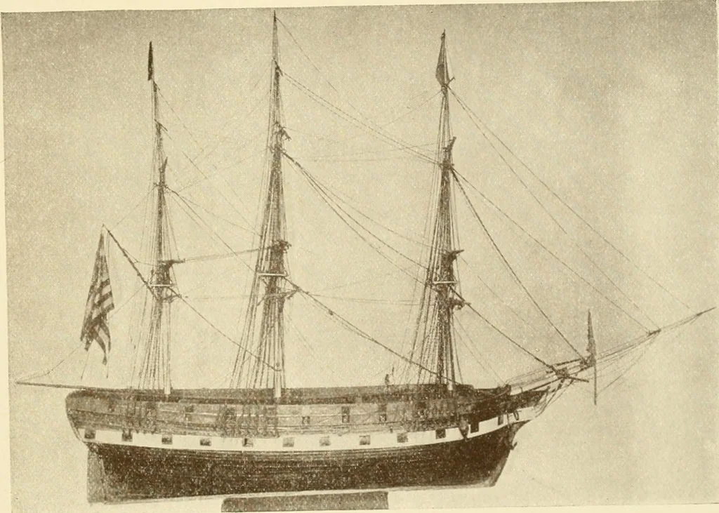An illustration from The Marine room of the Peabody Museum of Salem, 1921, leaf 150