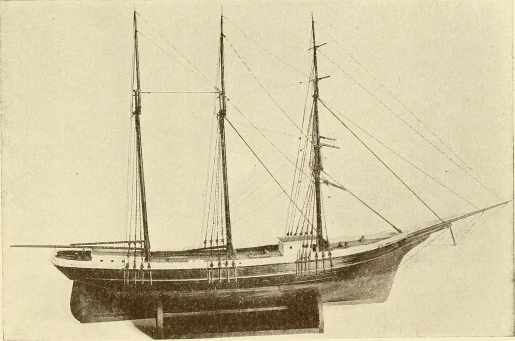 An illustration from The Marine room of the Peabody Museum of Salem, 1921, leaf 154