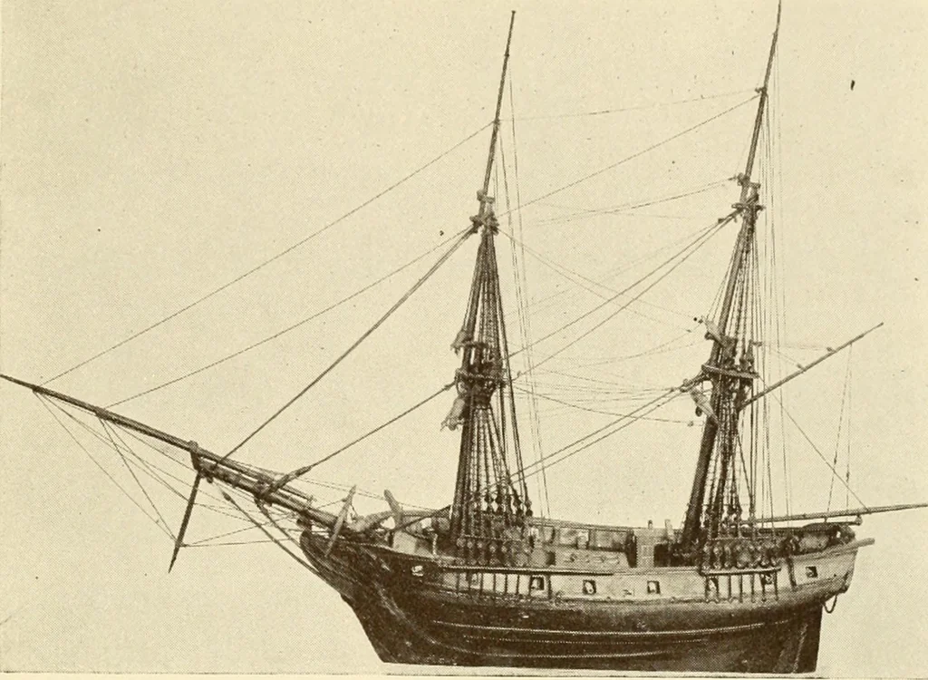 An illustration from The Marine room of the Peabody Museum of Salem, 1921, leaf 162