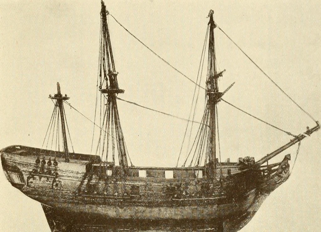 An illustration from The Marine room of the Peabody Museum of Salem, 1921, leaf 166