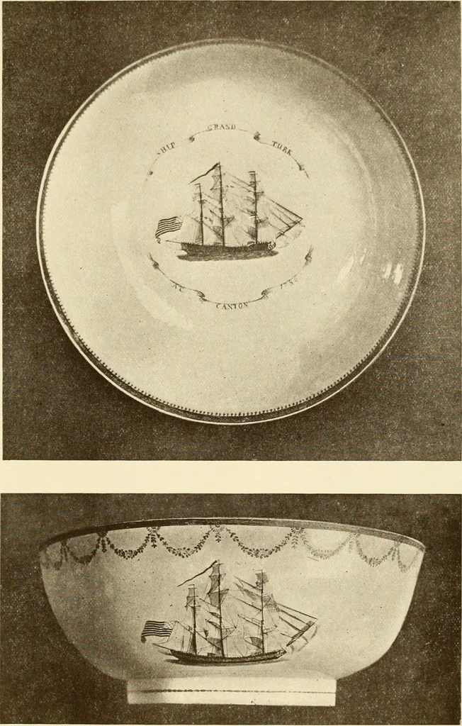 An illustration from The Marine room of the Peabody Museum of Salem, 1921, leaf 282