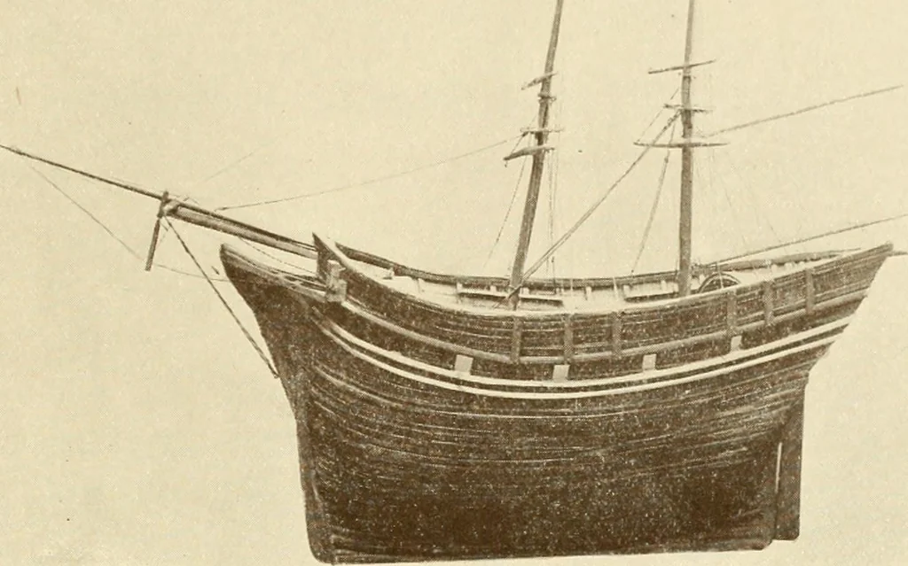 An illustration from The Marine room of the Peabody Museum of Salem, 1921, leaf 302