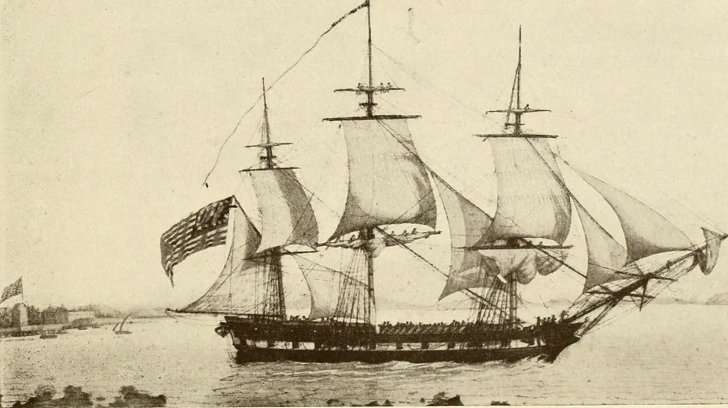 An illustration from The Marine room of the Peabody Museum of Salem, 1921, leaf 38