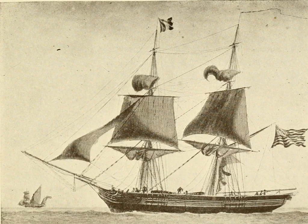 An illustration from The Marine room of the Peabody Museum of Salem, 1921, leaf 42
