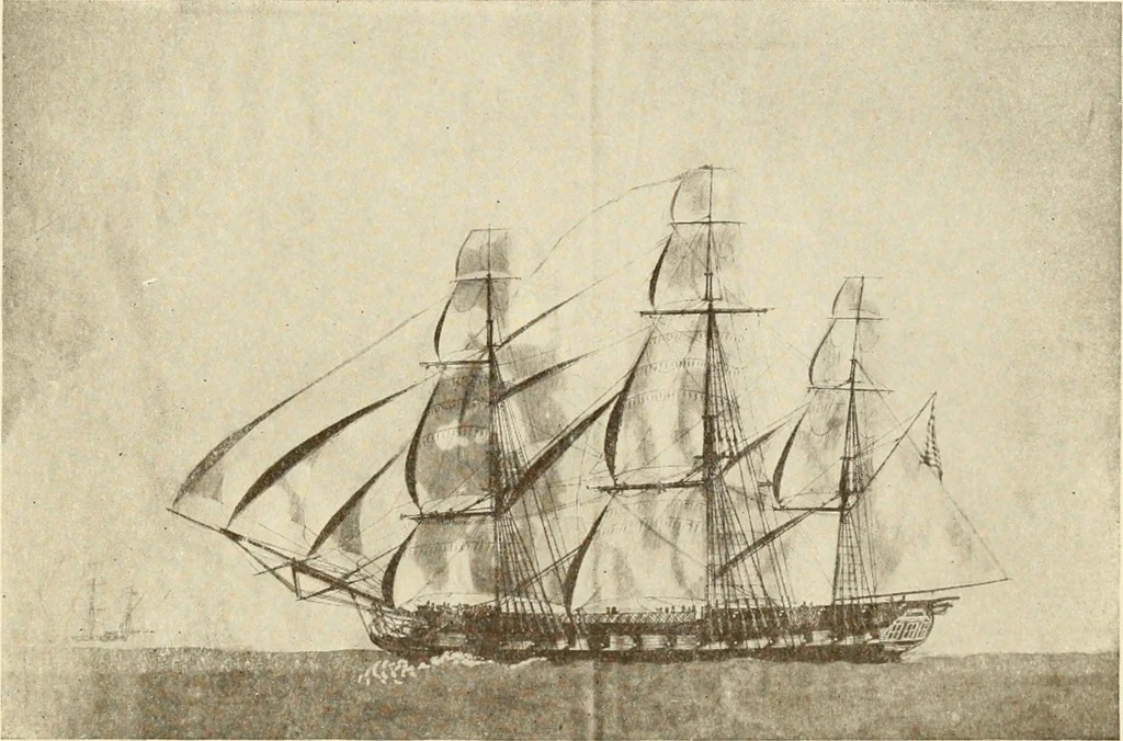 An illustration from The Marine room of the Peabody Museum of Salem, 1921, leaf 50