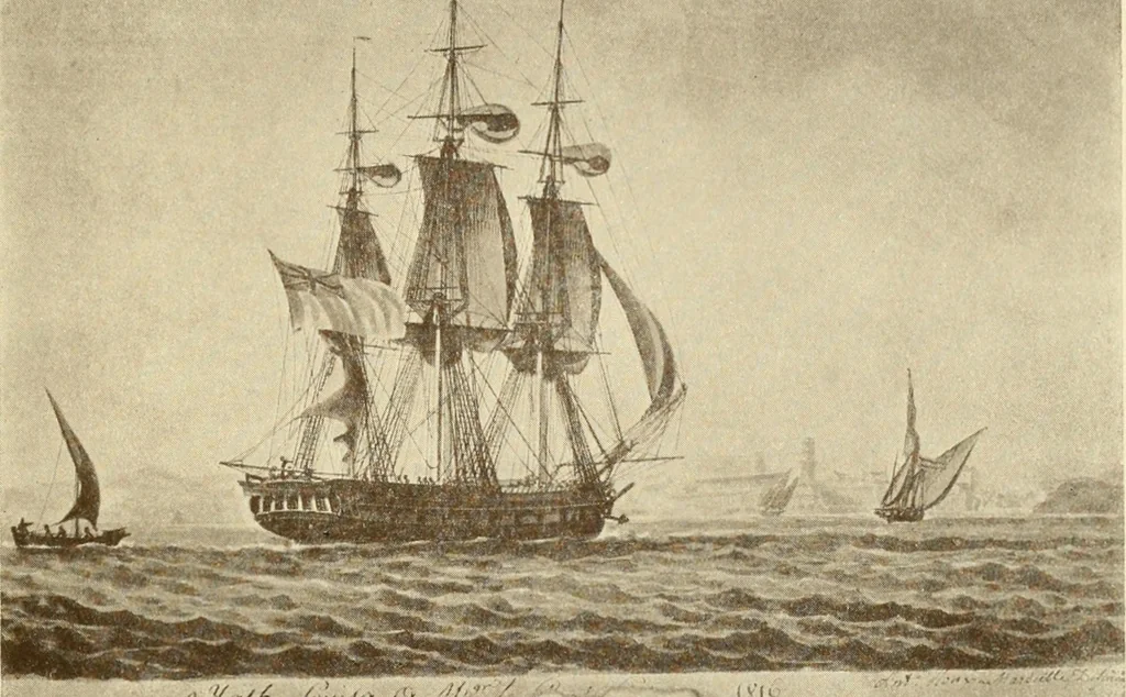 An illustration from The Marine room of the Peabody Museum of Salem, 1921, leaf 70