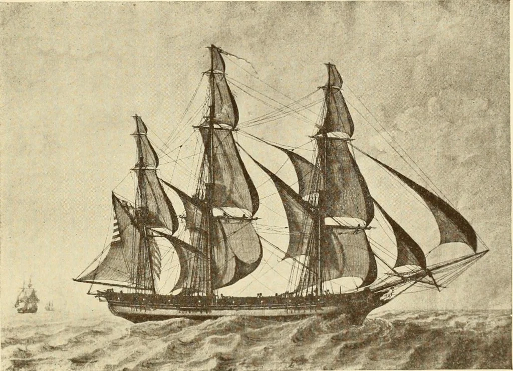 An illustration from The Marine room of the Peabody Museum of Salem, 1921, leaf 70