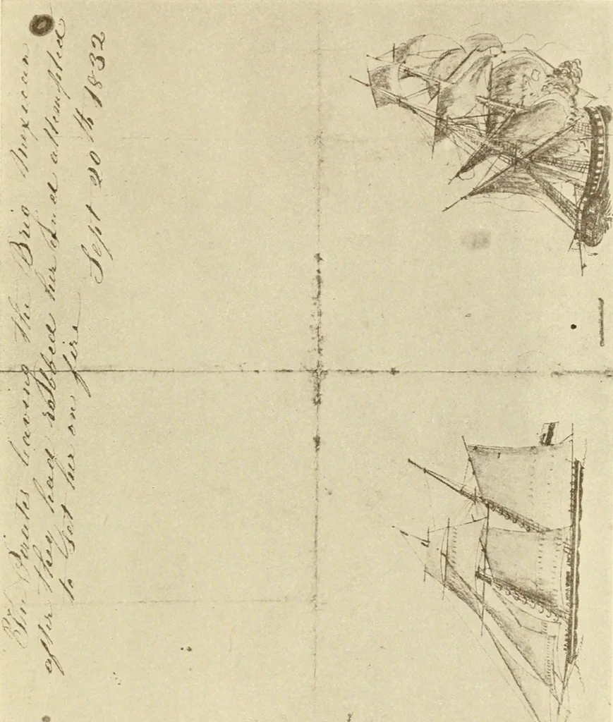 An illustration from The Marine room of the Peabody Museum of Salem, 1921, leaf 74