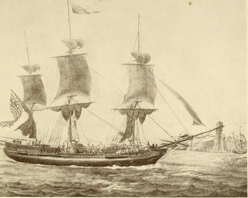 An illustration from The Marine room of the Peabody Museum of Salem, 1921, leaf 78
