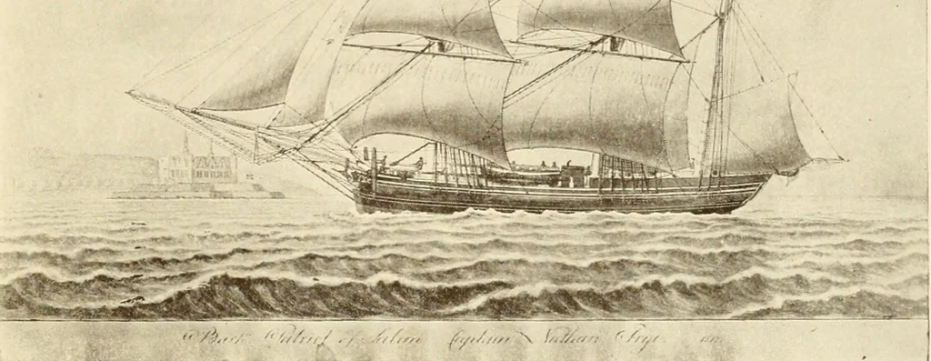 An illustration from The Marine room of the Peabody Museum of Salem, 1921, leaf 90