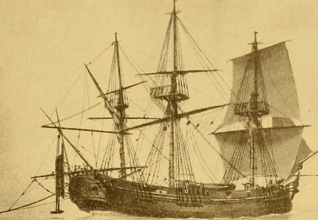 An illustration from The Marine room of the Peabody museum of Salem, 1921, leaf 106