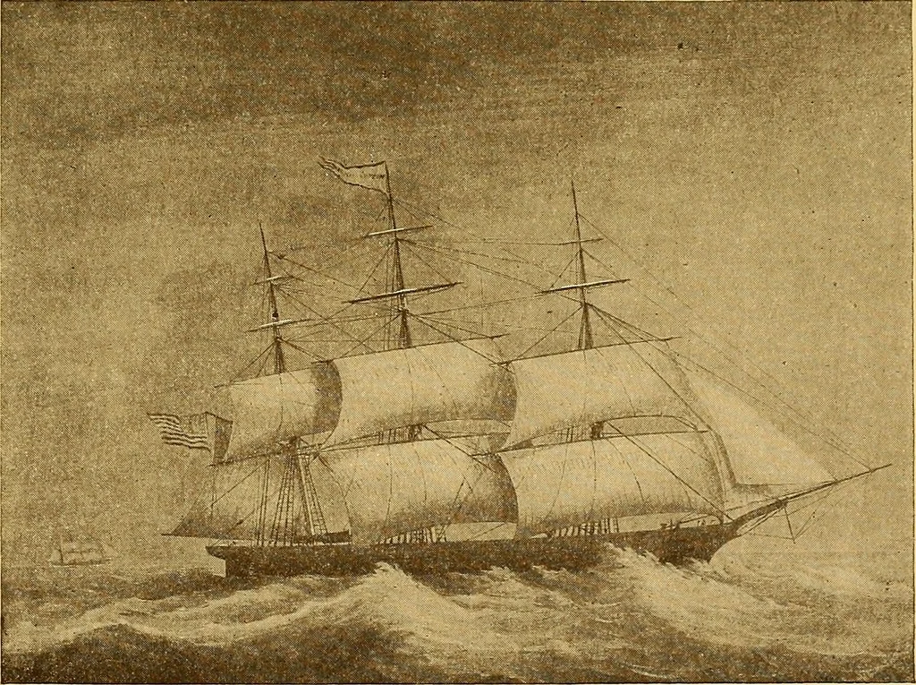 An illustration from The Marine room of the Peabody museum of Salem, 1921, leaf 110