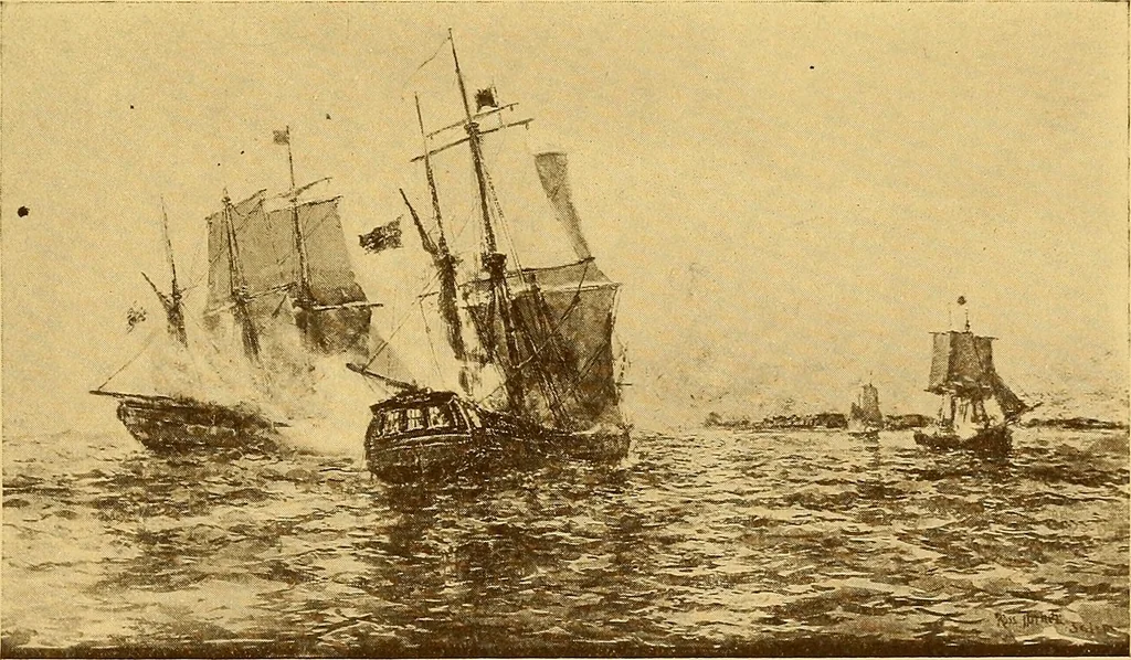 An illustration from The Marine room of the Peabody museum of Salem, 1921, leaf 118