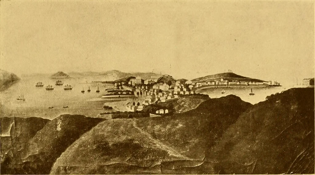 An illustration from The Marine room of the Peabody museum of Salem, 1921, leaf 142