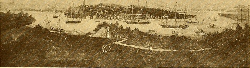 An illustration from The Marine room of the Peabody museum of Salem, 1921, leaf 142
