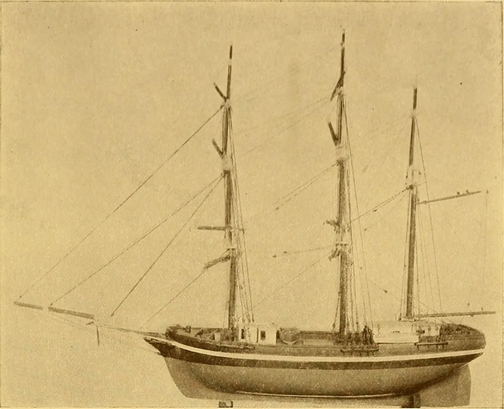 An illustration from The Marine room of the Peabody museum of Salem, 1921, leaf 154
