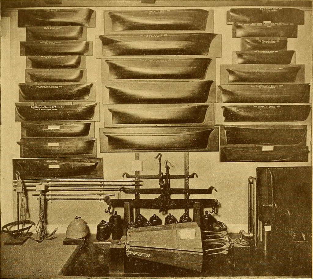 An illustration from The Marine room of the Peabody museum of Salem, 1921, leaf 170
