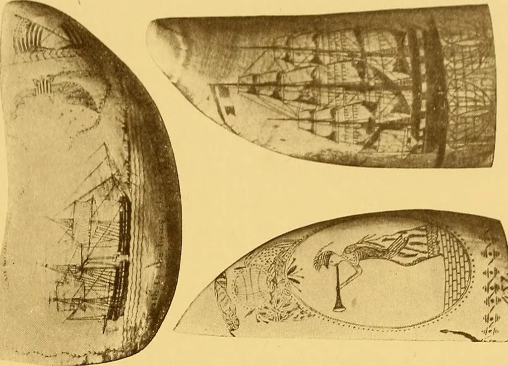 An illustration from The Marine room of the Peabody museum of Salem, 1921, leaf 262