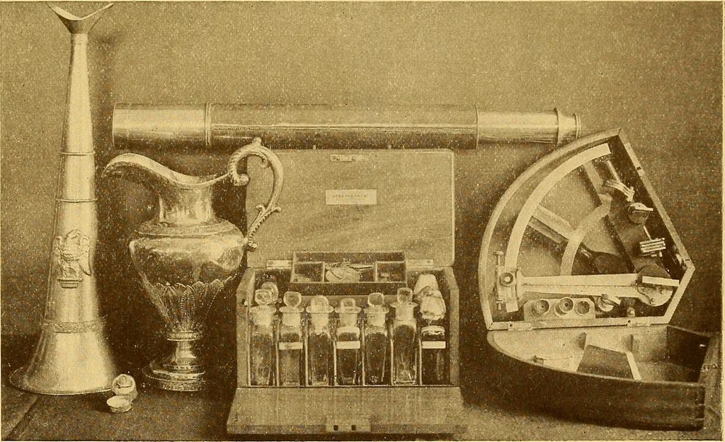 An illustration from The Marine room of the Peabody museum of Salem, 1921, leaf 278