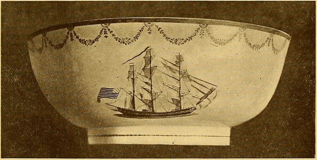 An illustration from The Marine room of the Peabody museum of Salem, 1921, leaf 282