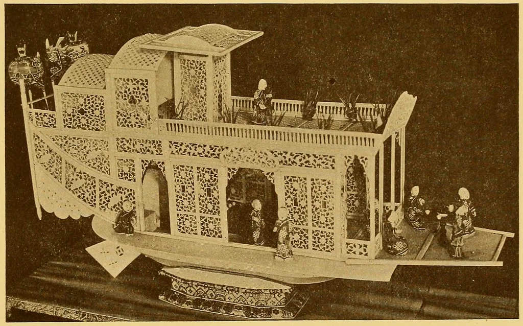 An illustration from The Marine room of the Peabody museum of Salem, 1921, leaf 306